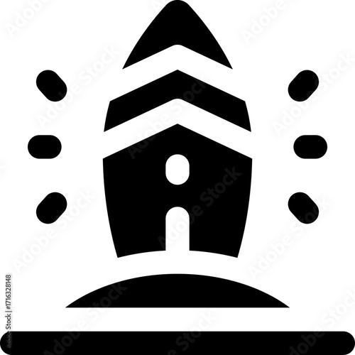 surfing glyph icon. Strong and solid vector icon for websites, mobile interfaces, presentations, and visual branding. High quality and easy to edit.