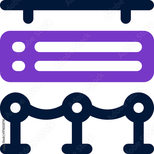 station duotone icon. Sleek and modern vector icon for websites, mobile apps, marketing materials, and corporate design. Fully scalable and ready to use.