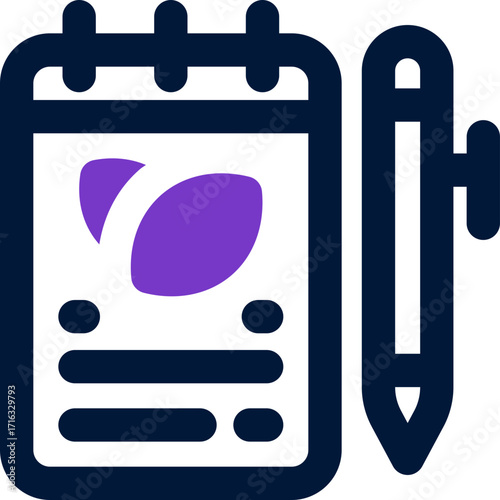 sketchbook duotone icon. Sleek and modern vector icon for websites, mobile apps, marketing materials, and corporate design. Fully scalable and ready to use.