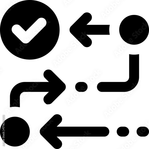 strategy glyph icon. Strong and solid vector icon for websites, mobile interfaces, presentations, and visual branding. High quality and easy to edit.