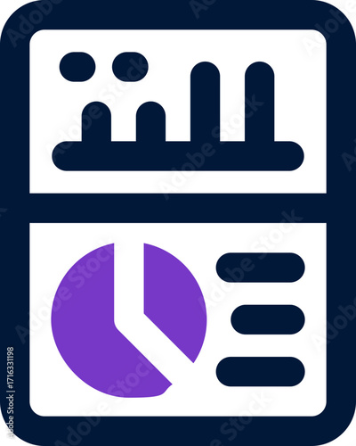 analysis duotone icon. Sleek and modern vector icon for websites, mobile apps, marketing materials, and corporate design. Fully scalable and ready to use.