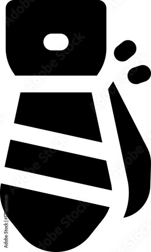 tie glyph icon. Strong and solid vector icon for websites, mobile interfaces, presentations, and visual branding. High quality and easy to edit.