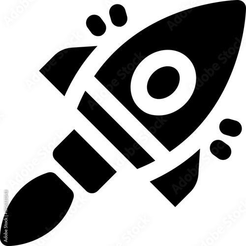 startup glyph icon. Strong and solid vector icon for websites, mobile interfaces, presentations, and visual branding. High quality and easy to edit.