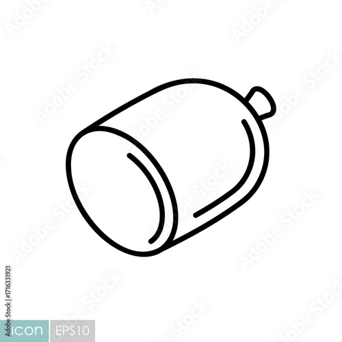 Cooked Sausage or Bologna Vector Icon
