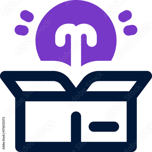 new product duotone icon. Sleek and modern vector icon for websites, mobile apps, marketing materials, and corporate design. Fully scalable and ready to use.