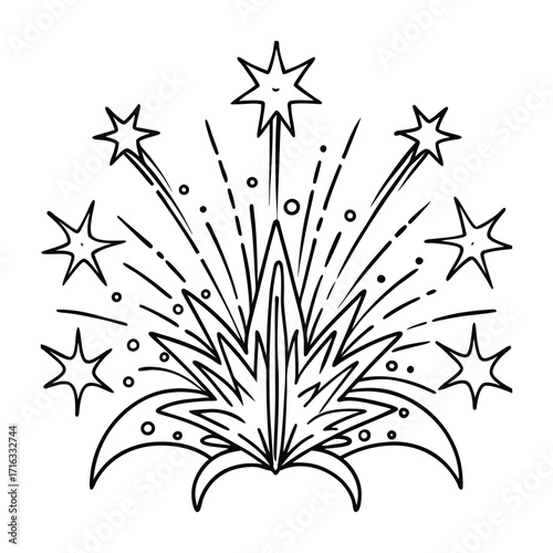 Emberlight, kids line art doodle pattern design t shirt silhouette and vector, intricate line art design, relaxing printable, high-quality illustration for stress relief, art therapy activity.