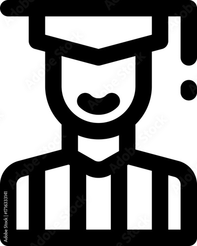 student line icon. Clean and minimalist vector icon for websites, mobile apps, presentations, and logos. Fully scalable and customizable for any project.