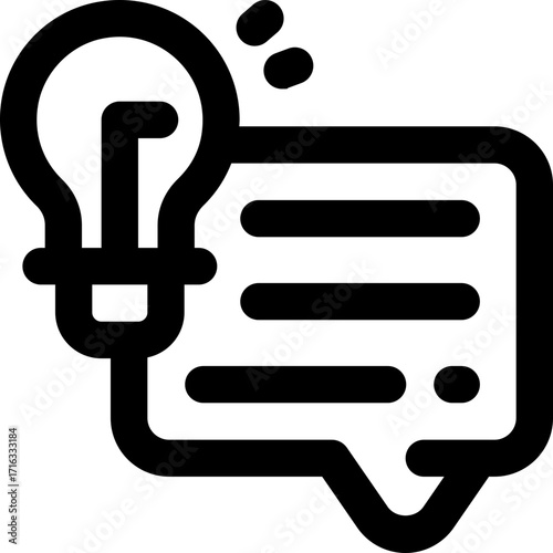 advice line icon. Clean and minimalist vector icon for websites, mobile apps, presentations, and logos. Fully scalable and customizable for any project.