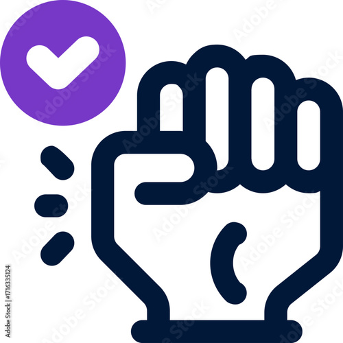 responsibility duotone icon. Sleek and modern vector icon for websites, mobile apps, marketing materials, and corporate design. Fully scalable and ready to use.