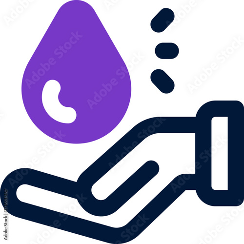 save water duotone icon. Sleek and modern vector icon for websites, mobile apps, marketing materials, and corporate design. Fully scalable and ready to use.