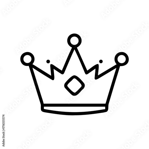 Crown Premium Icon for Web and Graphic Design