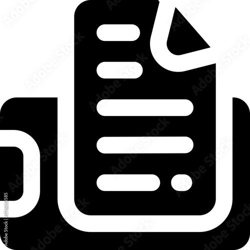 online test glyph icon. Strong and solid vector icon for websites, mobile interfaces, presentations, and visual branding. High quality and easy to edit.