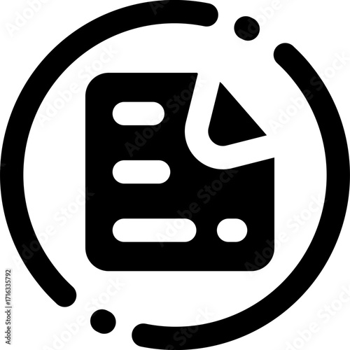 process glyph icon. Strong and solid vector icon for websites, mobile interfaces, presentations, and visual branding. High quality and easy to edit.