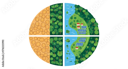 Sustainable Environmental Concepts Exploring Deforestation, Clean Energy, and Green Living