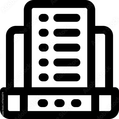 laptop line icon. Clean and minimalist vector icon for websites, mobile apps, presentations, and logos. Fully scalable and customizable for any project.