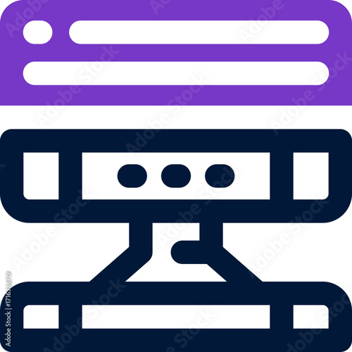 computer duotone icon. Sleek and modern vector icon for websites, mobile apps, marketing materials, and corporate design. Fully scalable and ready to use.