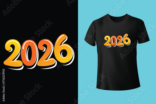 Red t shirt hanging on wooden hanger featuring geometric horse design commemorating the year 2026, year of the fire horse according to Chinese zodiac