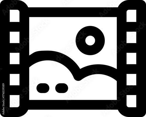 documentary line icon. Clean and minimalist vector icon for websites, mobile apps, presentations, and logos. Fully scalable and customizable for any project.