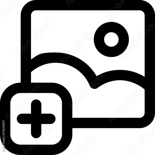 image line icon. Clean and minimalist vector icon for websites, mobile apps, presentations, and logos. Fully scalable and customizable for any project.