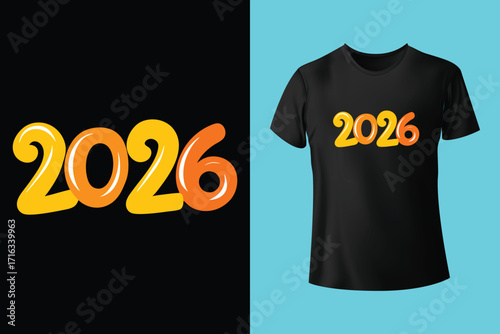 Red t shirt hanging on wooden hanger featuring geometric horse design commemorating the year 2026, year of the fire horse according to Chinese zodiac