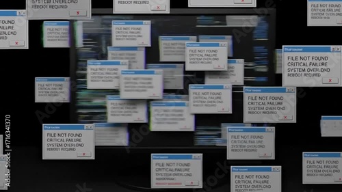 Information Overload System Errors and Digital Clutter on a Computer Screen