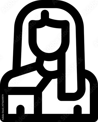 local community line icon. Clean and minimalist vector icon for websites, mobile apps, presentations, and logos. Fully scalable and customizable for any project.