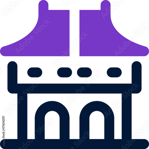 monument duotone icon. Sleek and modern vector icon for websites, mobile apps, marketing materials, and corporate design. Fully scalable and ready to use.