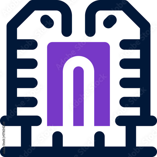 resort duotone icon. Sleek and modern vector icon for websites, mobile apps, marketing materials, and corporate design. Fully scalable and ready to use.