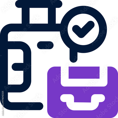 baggage duotone icon. Sleek and modern vector icon for websites, mobile apps, marketing materials, and corporate design. Fully scalable and ready to use.