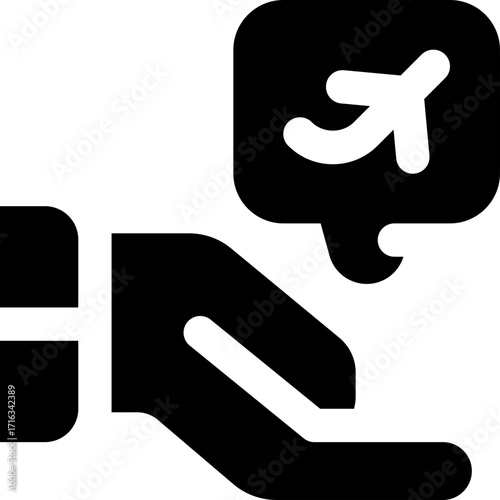 recommendation glyph icon. Strong and solid vector icon for websites, mobile interfaces, presentations, and visual branding. High quality and easy to edit.