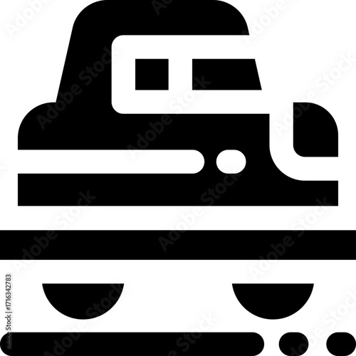 car glyph icon. Strong and solid vector icon for websites, mobile interfaces, presentations, and visual branding. High quality and easy to edit.