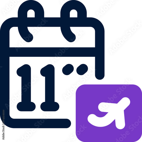 schedule duotone icon. Sleek and modern vector icon for websites, mobile apps, marketing materials, and corporate design. Fully scalable and ready to use.