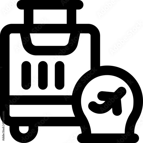 vacation tips line icon. Clean and minimalist vector icon for websites, mobile apps, presentations, and logos. Fully scalable and customizable for any project.