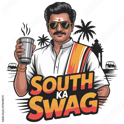 South Ka Swag - Cool Tamil Style Graphic