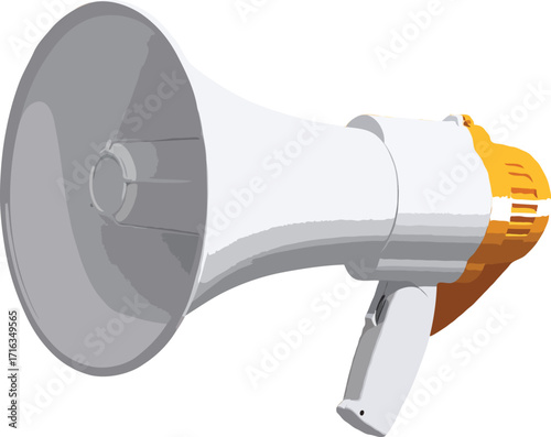 Flat Lay Megaphone for Announcements
