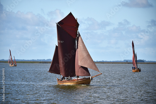 Zeesbootregatta auf dem Bodden bei Bodstedt