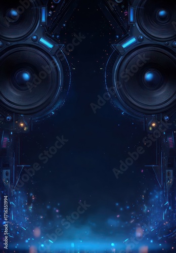 Futuristic speakers showcase