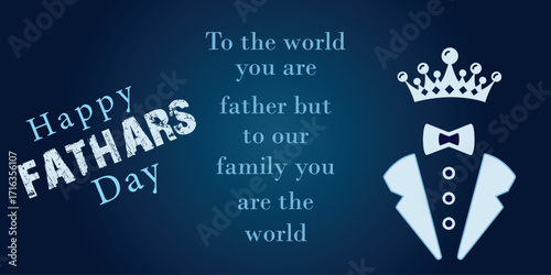 Happy fathers Day, vector and eps file