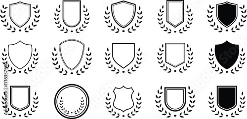 Laurel Wreath, Shield, Wing & Ribbon Vector Set - Heraldry, Awards, Logos & Branding Elements