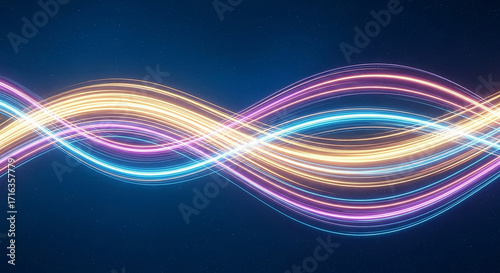 Stylish beautiful wave colorful background 