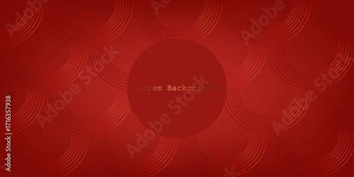 Japanese seamless pattern in oriental geometric traditional style. 3d festive ornament for lunar chinese new year decoration. Red and golden abstract asian vector creative motif. Vintage tiger.