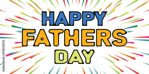 Happy fathers Day, vector and eps file