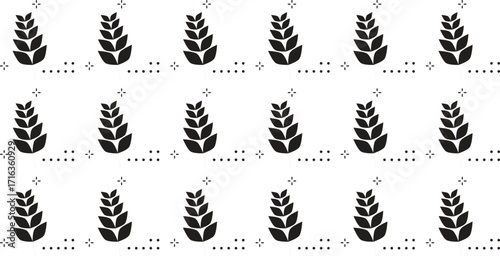 leaf pattern Seamless Elegant abstract background
