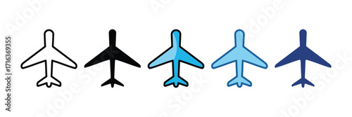 Airplane  Icon Element For Design
