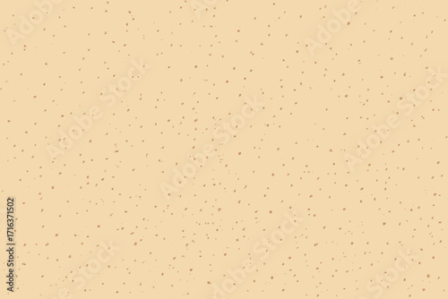 Cream grain paper texture background. Vintage ecru with dots, speckles, and flecks. Light rustic craft wallpaper. Natural grunge surface. Seamless recycled parchment pattern.