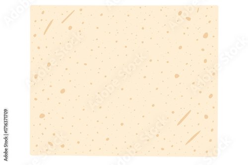 Light beige rice paper texture. Washi eggshell background with grains, speckles, and flecks. Ecru recycled handmade craft material backdrop. Vector illustration parchment.