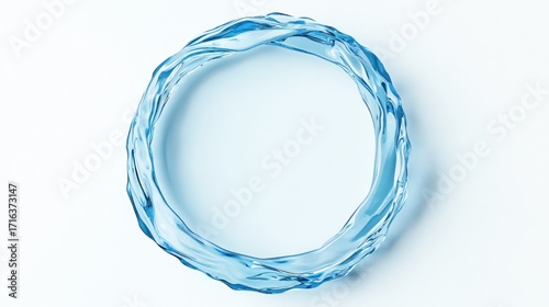 Abstract circular water splash