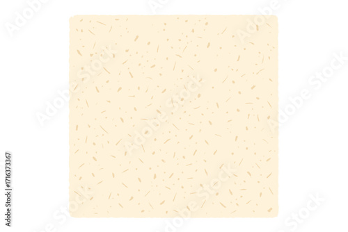 Light beige rice paper texture. Washi eggshell background with grains, speckles, flecks. Ecru recycled handmade craft material backdrop. Natural parchment vector illustration.