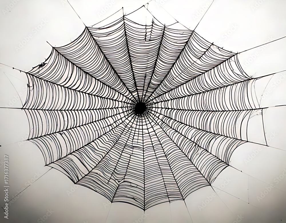 Obraz premium Spiderweb close-up