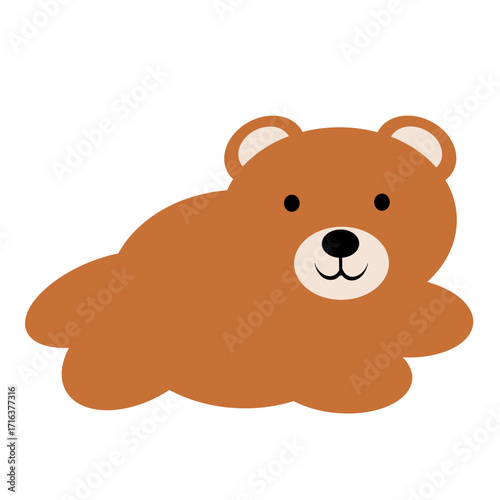 Teddy bear crawling